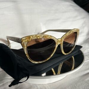 Dolce & Gabbana Women's Sunglasses with Gold Accents